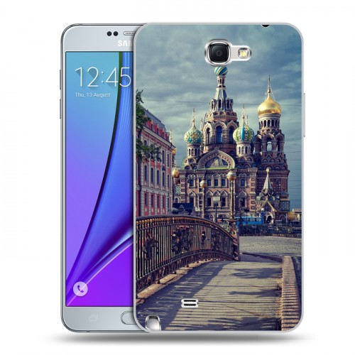 Дизайнерский пластиковый чехол для Samsung Galaxy Note 2 Санкт-Петербург