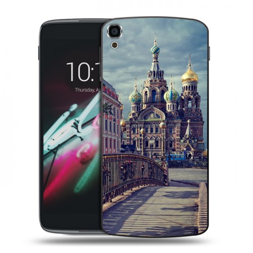 Дизайнерский пластиковый чехол для Alcatel One Touch Idol 3 (5.5) Санкт-Петербург