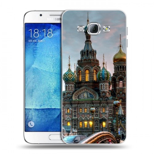 Дизайнерский пластиковый чехол для Samsung Galaxy A8 Санкт-Петербург