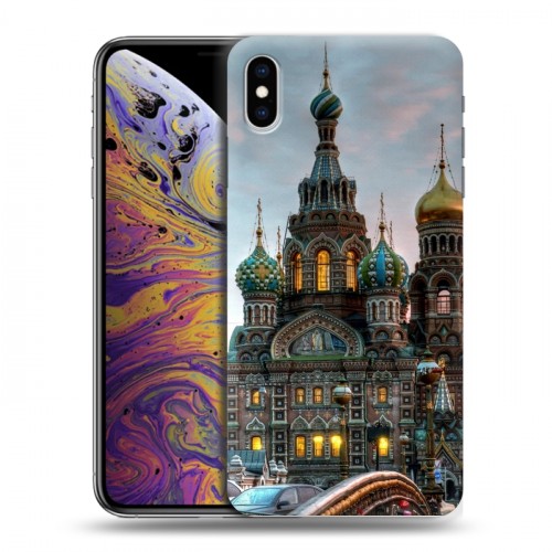 Дизайнерский силиконовый чехол для Iphone Xs Max Санкт-Петербург