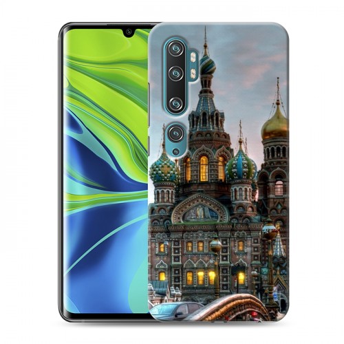 Дизайнерский силиконовый с усиленными углами чехол для Xiaomi Mi Note 10 Санкт-Петербург