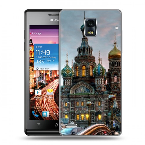 Дизайнерский пластиковый чехол для Huawei Ascend P1 Санкт-Петербург