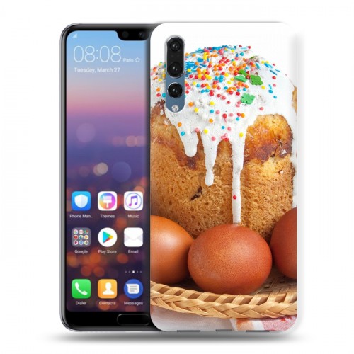 Дизайнерский силиконовый с усиленными углами чехол для Huawei P20 Pro Пасха