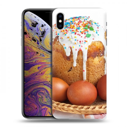 Дизайнерский силиконовый чехол для Iphone Xs Max Пасха