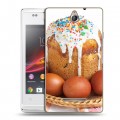 Дизайнерский пластиковый чехол для Sony Xperia E Пасха