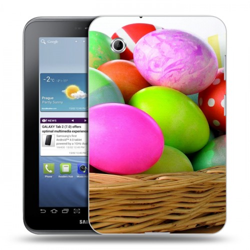 Дизайнерский силиконовый чехол для Samsung Galaxy Tab 2 7.0 Пасха