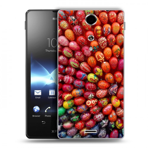 Дизайнерский пластиковый чехол для Sony Xperia TX Пасха