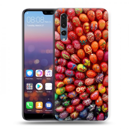 Дизайнерский силиконовый с усиленными углами чехол для Huawei P20 Pro Пасха