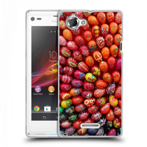 Дизайнерский пластиковый чехол для Sony Xperia L Пасха