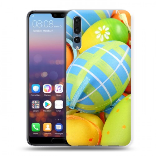 Дизайнерский силиконовый с усиленными углами чехол для Huawei P20 Pro Пасха