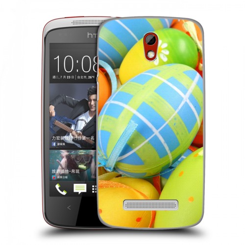 Дизайнерский пластиковый чехол для HTC Desire 500 Пасха