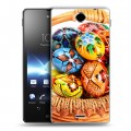 Дизайнерский пластиковый чехол для Sony Xperia TX Пасха