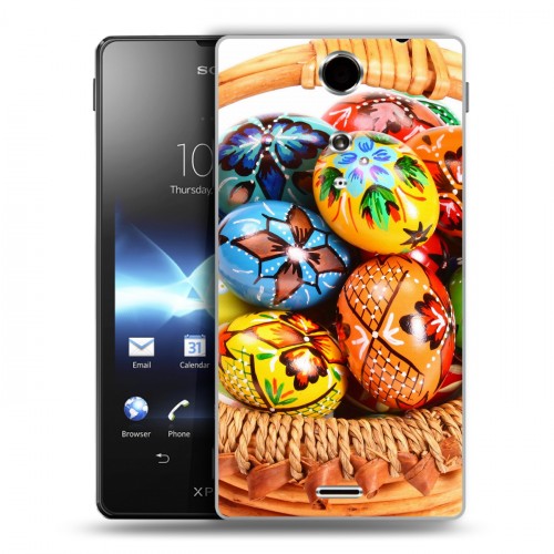 Дизайнерский пластиковый чехол для Sony Xperia TX Пасха