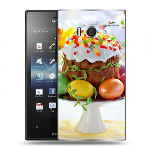 Дизайнерский пластиковый чехол для Sony Xperia acro S Пасха