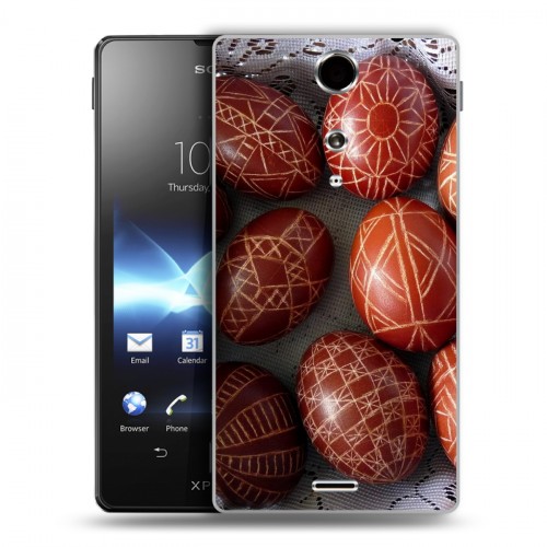 Дизайнерский пластиковый чехол для Sony Xperia TX Пасха