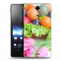 Дизайнерский пластиковый чехол для Sony Xperia TX Пасха