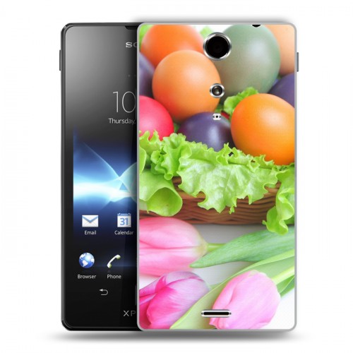 Дизайнерский пластиковый чехол для Sony Xperia TX Пасха