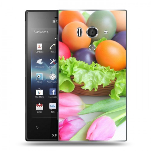 Дизайнерский пластиковый чехол для Sony Xperia acro S Пасха