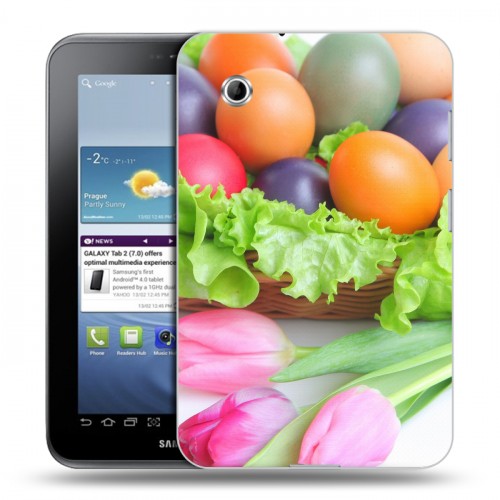 Дизайнерский силиконовый чехол для Samsung Galaxy Tab 2 7.0 Пасха