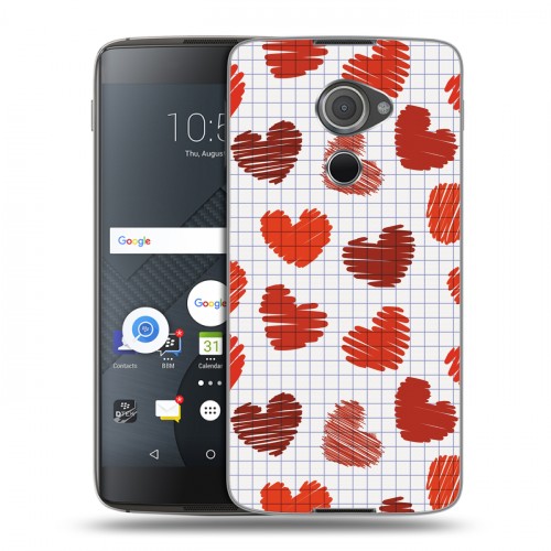 Дизайнерский пластиковый чехол для Blackberry DTEK60 День Святого Валентина
