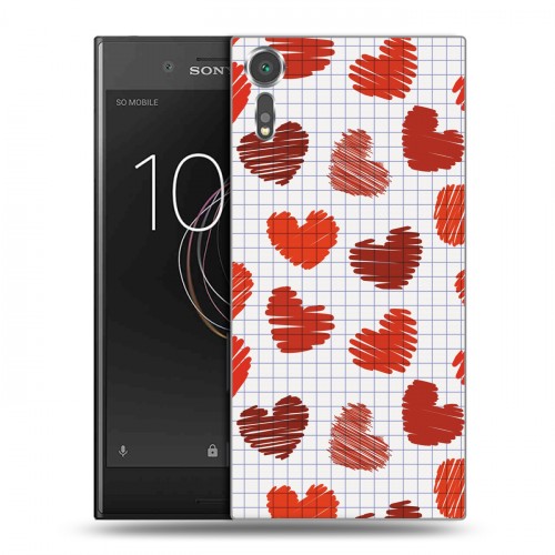 Дизайнерский пластиковый чехол для Sony Xperia XZs День Святого Валентина