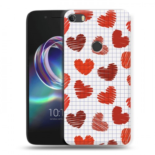 Дизайнерский силиконовый чехол для Alcatel Idol 5 День Святого Валентина