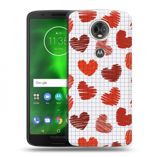 Дизайнерский пластиковый чехол для Motorola Moto E5 Plus День Святого Валентина