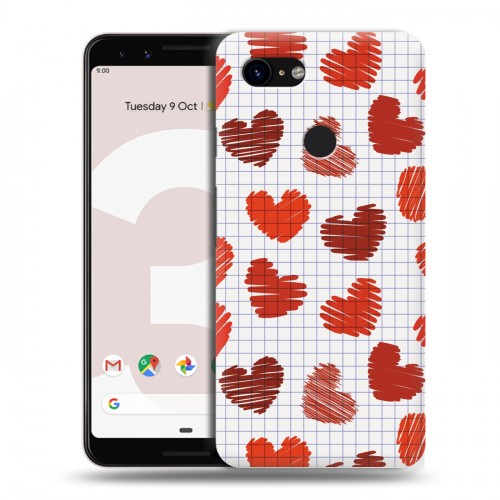 Дизайнерский пластиковый чехол для Google Pixel 3 День Святого Валентина