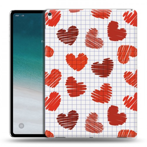 Дизайнерский силиконовый чехол для IPad Pro 12.9 (2018) День Святого Валентина