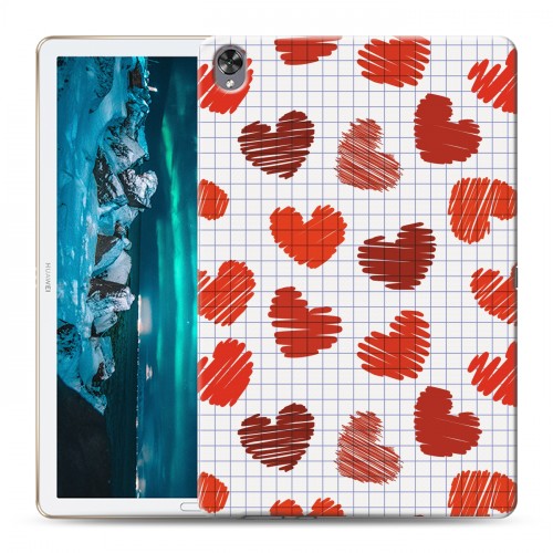 Дизайнерский силиконовый чехол для Huawei MediaPad M6 10.8 День Святого Валентина