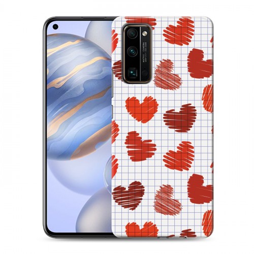 Дизайнерский силиконовый с усиленными углами чехол для Huawei Honor 30 День Святого Валентина