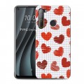 Дизайнерский силиконовый чехол для HTC Desire 20 Pro День Святого Валентина
