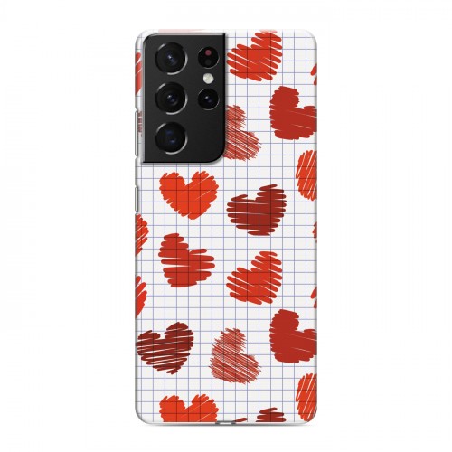 Дизайнерский пластиковый чехол для Samsung Galaxy S21 Ultra День Святого Валентина