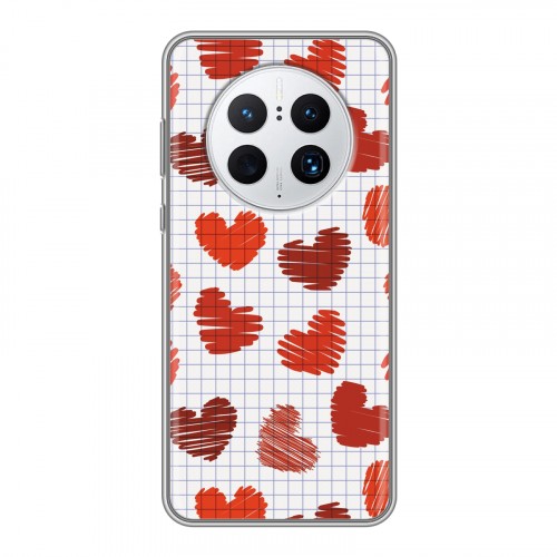 Дизайнерский силиконовый с усиленными углами чехол для Huawei Mate 50 Pro День Святого Валентина