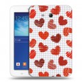 Дизайнерский силиконовый чехол для Samsung Galaxy Tab 3 Lite День Святого Валентина