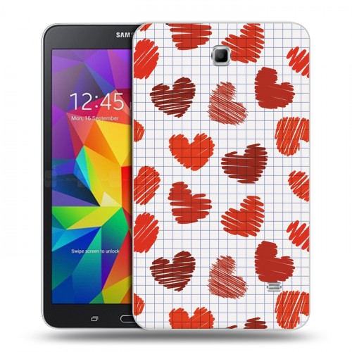 Дизайнерский силиконовый чехол для Samsung GALAXY Tab 4 7.0 День Святого Валентина