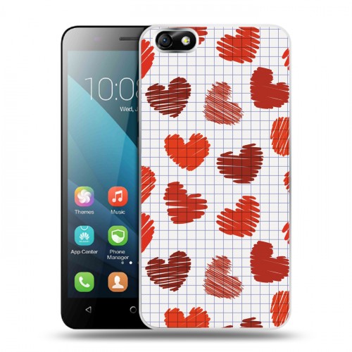 Дизайнерский пластиковый чехол для Huawei Honor 4X День Святого Валентина