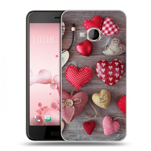 Дизайнерский силиконовый чехол для HTC U Play День Святого Валентина