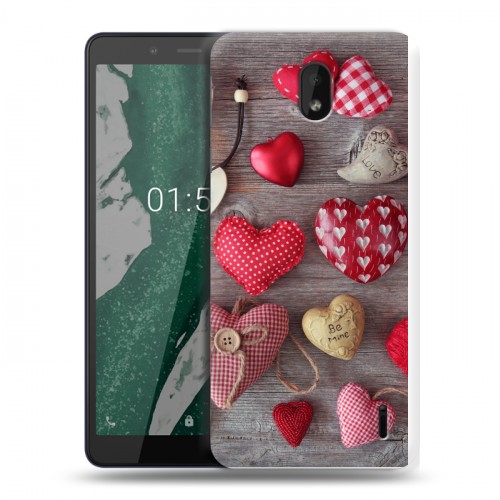 Дизайнерский силиконовый чехол для Nokia 1 Plus День Святого Валентина