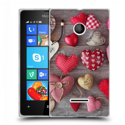 Дизайнерский пластиковый чехол для Microsoft Lumia 435 День Святого Валентина