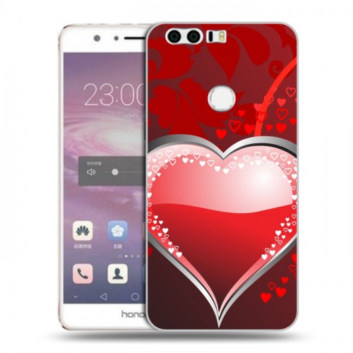 Дизайнерский пластиковый чехол для Huawei Honor 8 День Святого Валентина