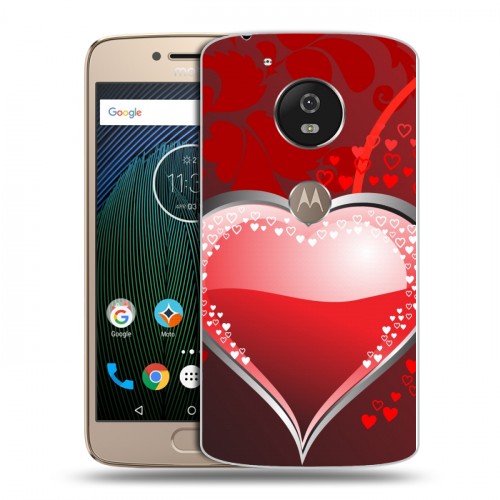 Дизайнерский силиконовый чехол для Motorola Moto G5s День Святого Валентина