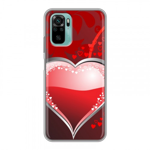 Дизайнерский силиконовый чехол для Xiaomi RedMi Note 10 День Святого Валентина