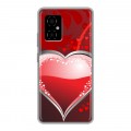 Дизайнерский силиконовый с усиленными углами чехол для Xiaomi Poco M4 5G День Святого Валентина
