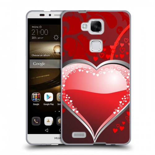 Дизайнерский силиконовый чехол для Huawei Ascend Mate 7 День Святого Валентина