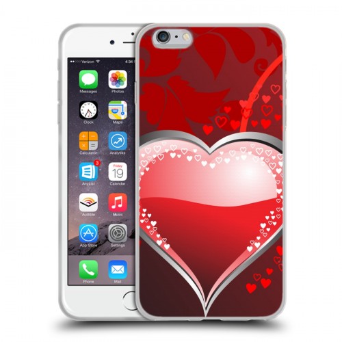 Дизайнерский силиконовый чехол для Iphone 6 Plus/6s Plus День Святого Валентина
