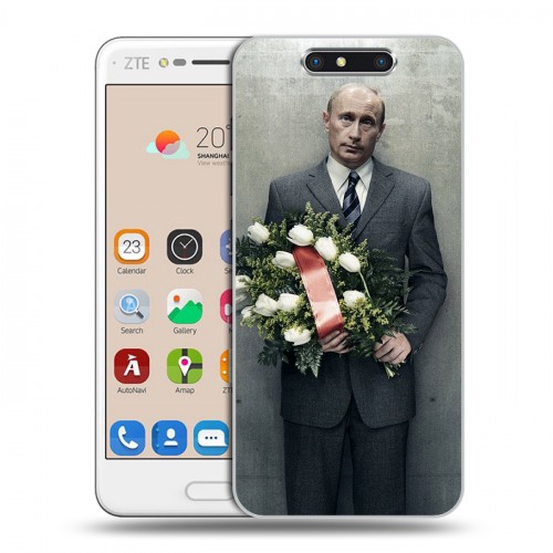 Дизайнерский пластиковый чехол для ZTE Blade V8 В.В.Путин