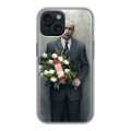 Дизайнерский силиконовый чехол для Iphone 15 В.В.Путин