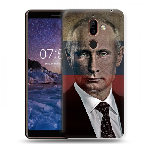 Дизайнерский пластиковый чехол для Nokia 7 Plus В.В.Путин