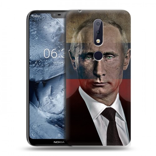 Дизайнерский пластиковый чехол для Nokia 6.1 Plus В.В.Путин